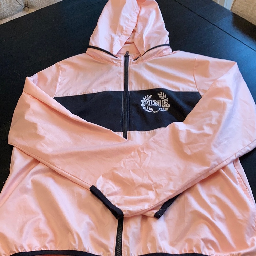 Victoria Secret Pink Hooded wind breaker.